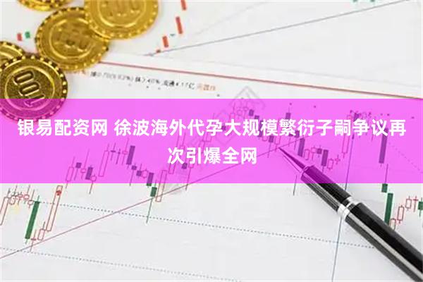 银易配资网 徐波海外代孕大规模繁衍子嗣争议再次引爆全网